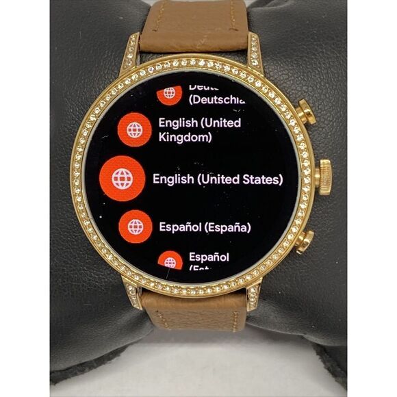 Fossil Gen 4 Authentic Digital Dial Smart Watch Custom Band FTW6015 CO261 - Picture 2 of 12